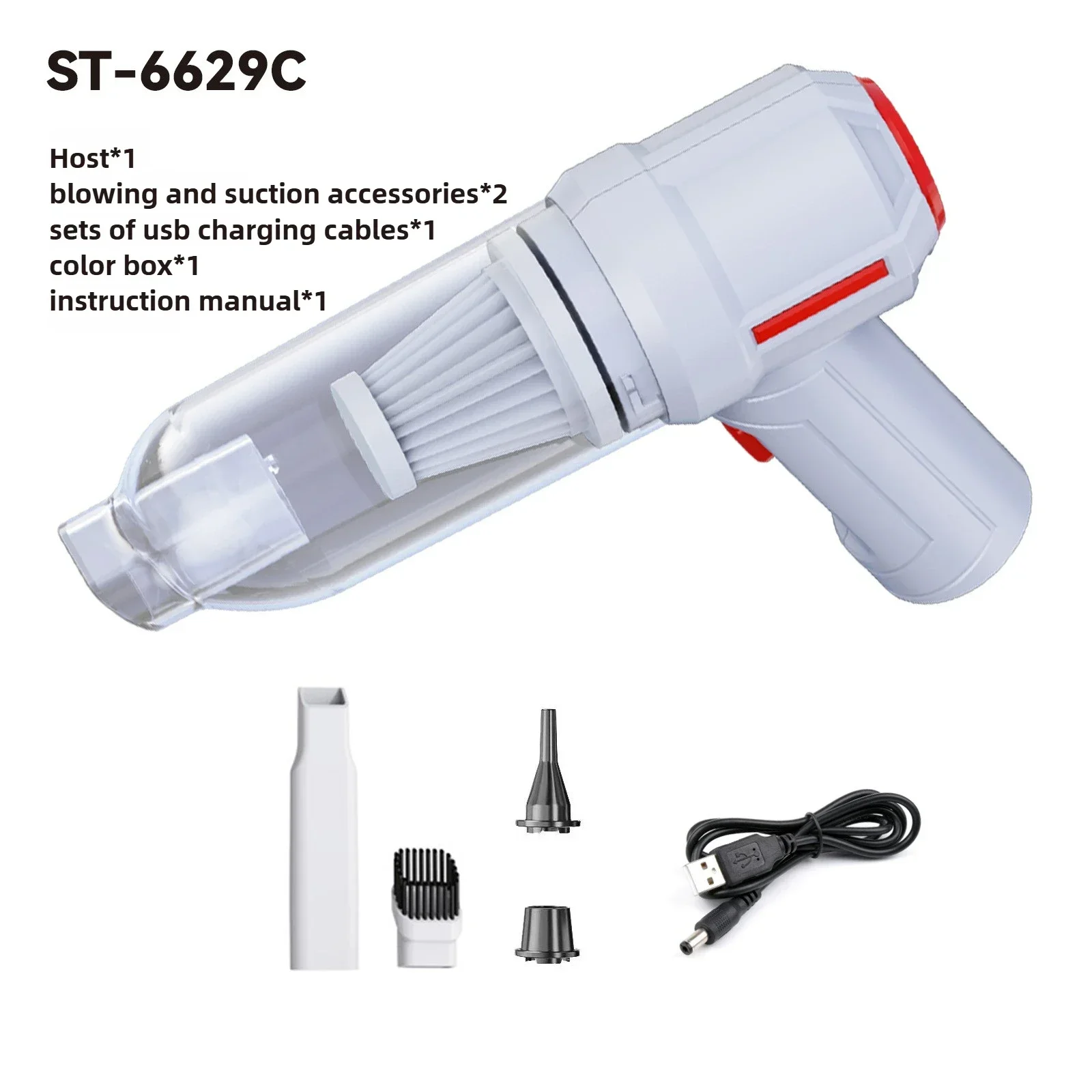 Car Vacuum Cleaner Strong Suction Powerful Mini Cleaning Machines Portable Wireless Handheld Air Blowers Household Appliances 5