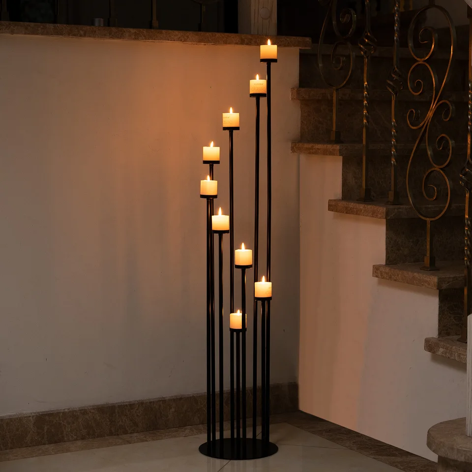 Nine Arm Elegant Candle Holder Candelabra for Events