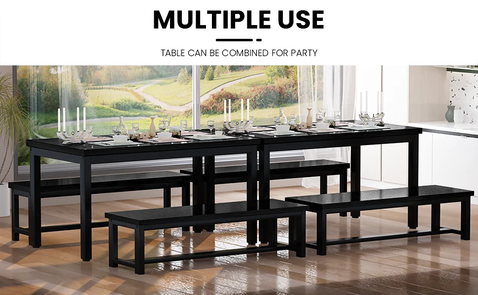 kitchen table with bench