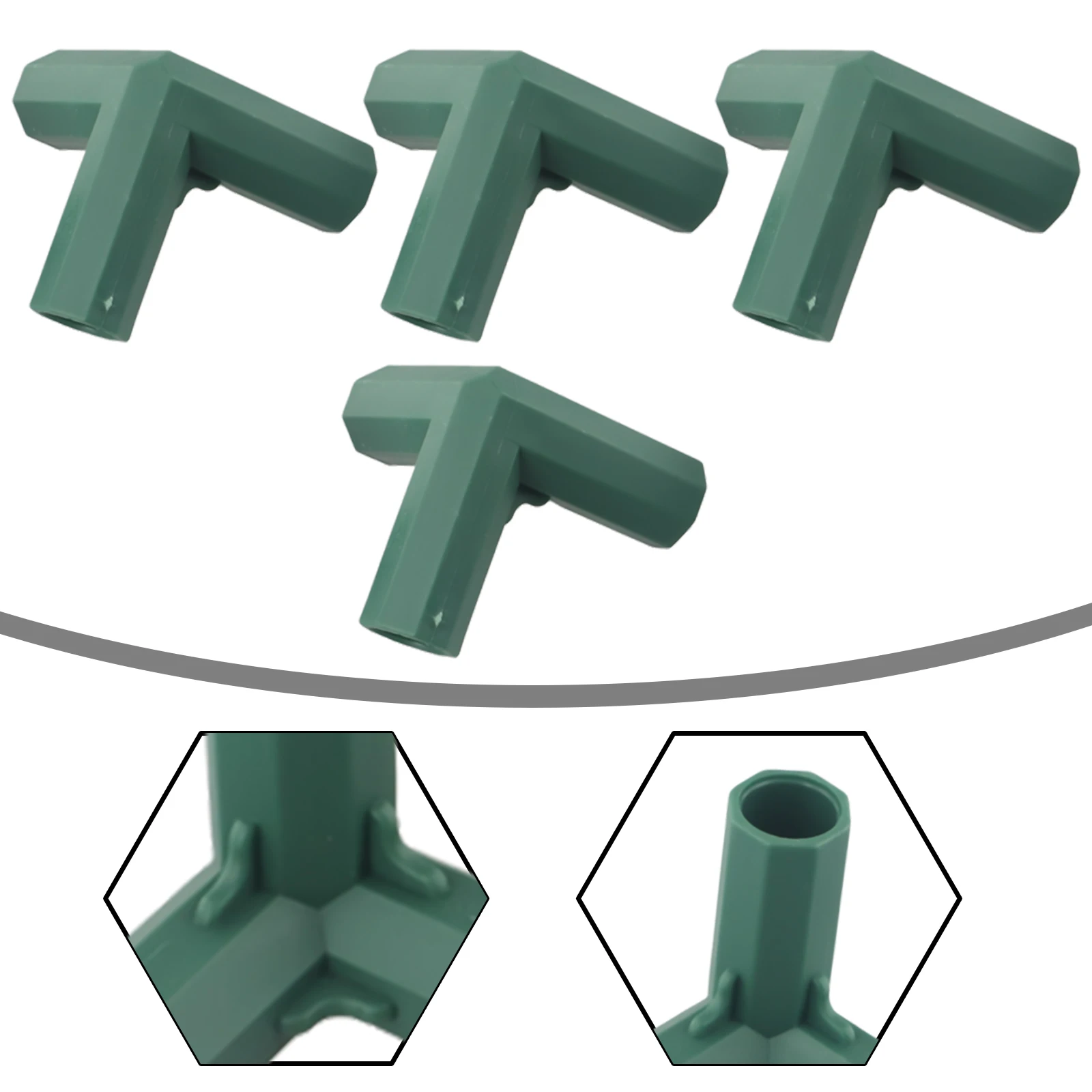 

Adapter Connector 4pcs Outdoor Garden Accessories PP Plastic Plastic Bracket Pole Cold Frames Pratical Connectors DIY Staging