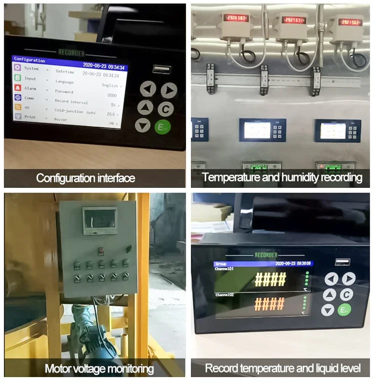 Datalogger Temperature Flow and Pressure Data Logger Voltage and Current LCD Dis