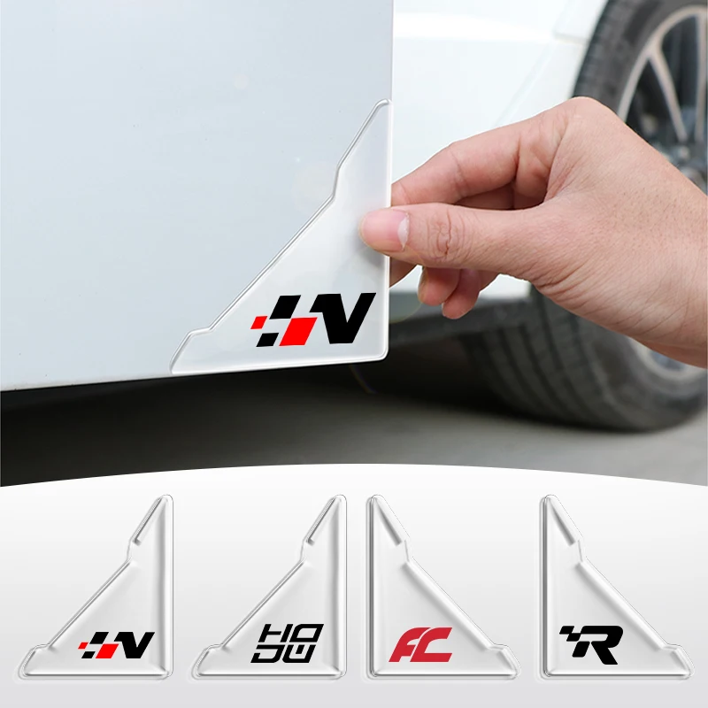 2Pcs Car Door Corner Cover Anti-Collisione Accessori Adesivi Trasparenti Per Volkswagen Vw Golf Polo Tiguan Passat Touran Caddy
