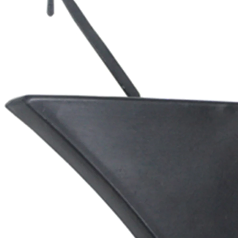 Front Bumper Tow Hook Cover - Black Plastic, Direct Replacement, Exterior Accessory
