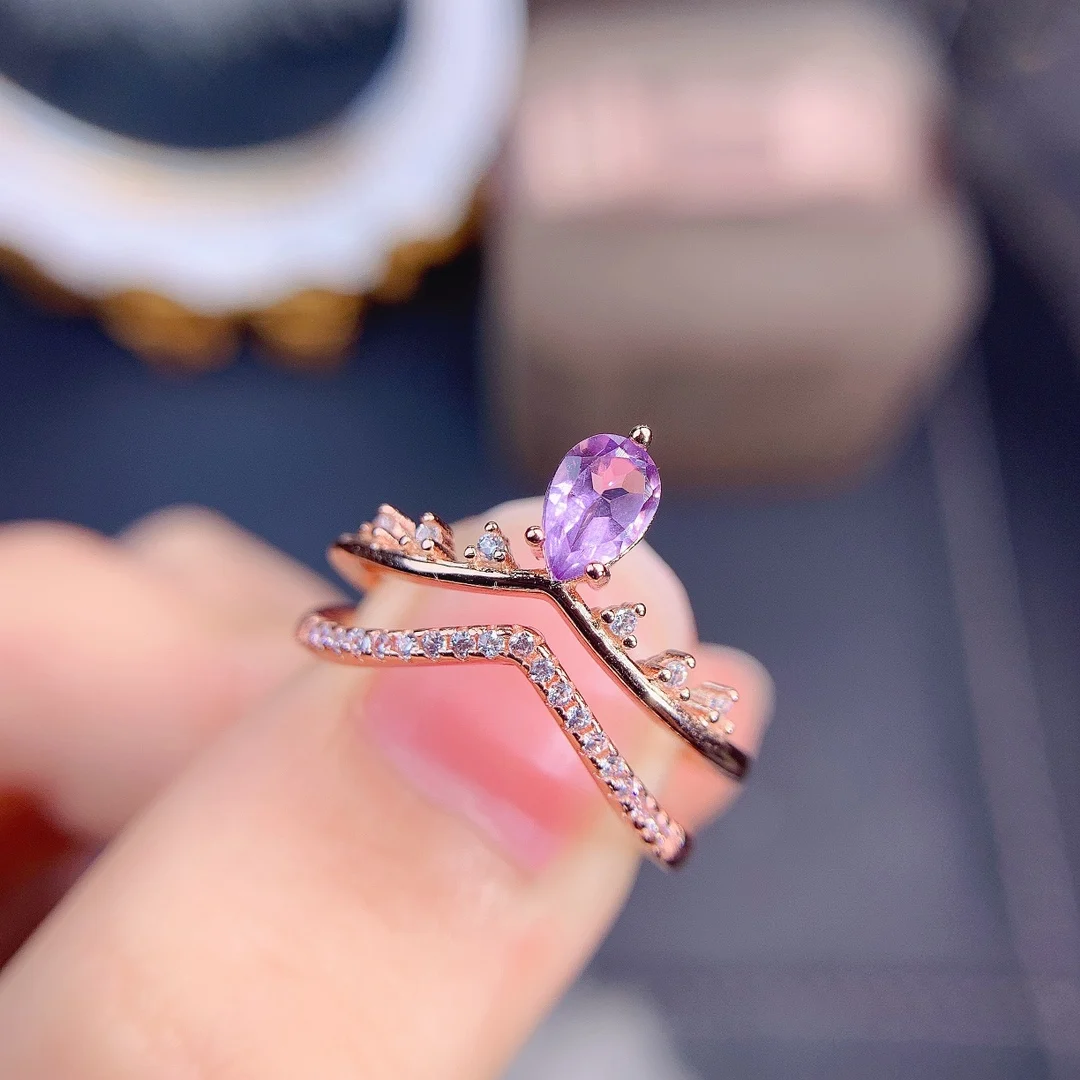 Lyra OOAK Purple Spinel & Baguette Diamond Engagement Ring – ARTEMER