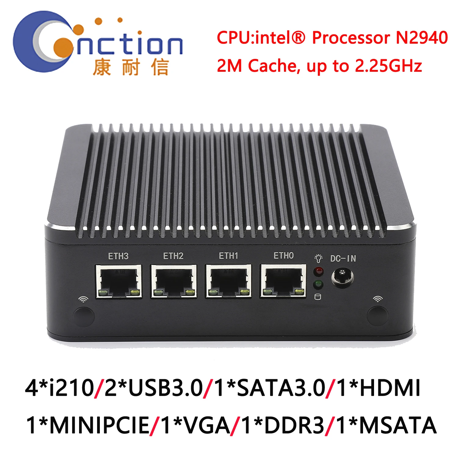 Mini Pc Opnsense Router N2940 Mini PC OPNsense soft Router route 4-Port 1G Firewall Industrial ...
