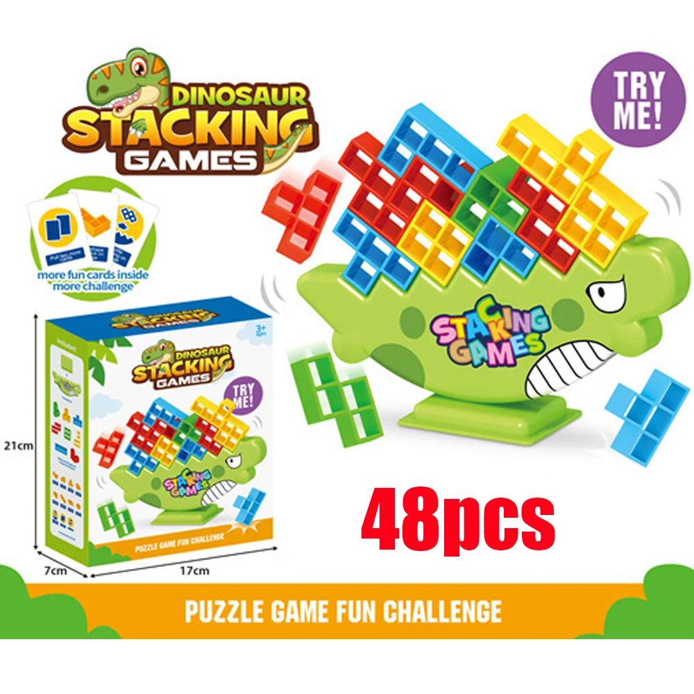 تكديس اللبنات للأطفال ، لعبة توازن البرج ، لوح الل...