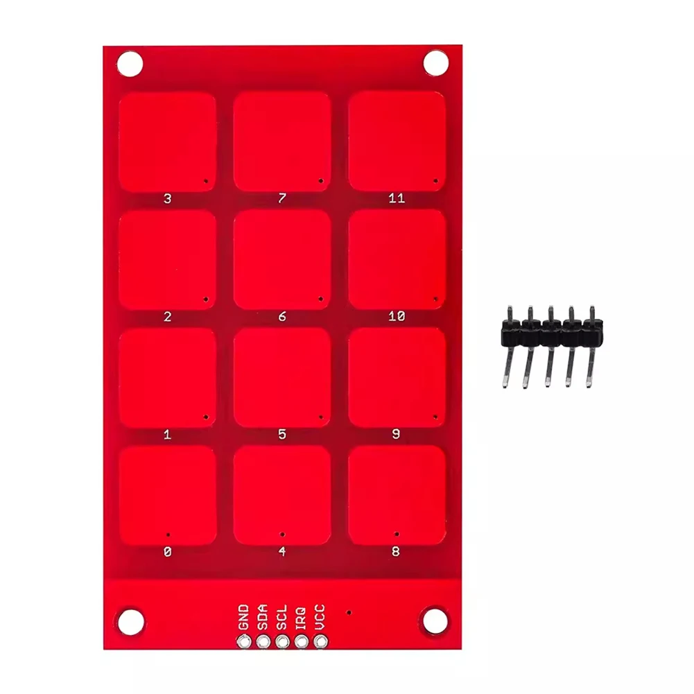 MPR121 3x4 Buttons Keys Keyboard I2C Interface Shield Sensitive Key Keyboard Module Capacitive Touch Sensor Key Board Keypad