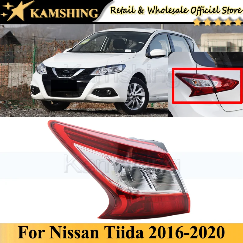 

Kamshing Outer For Nissan Tiida 2016-2020 Rear Tail light lamp Taillights taillamps Brake Light