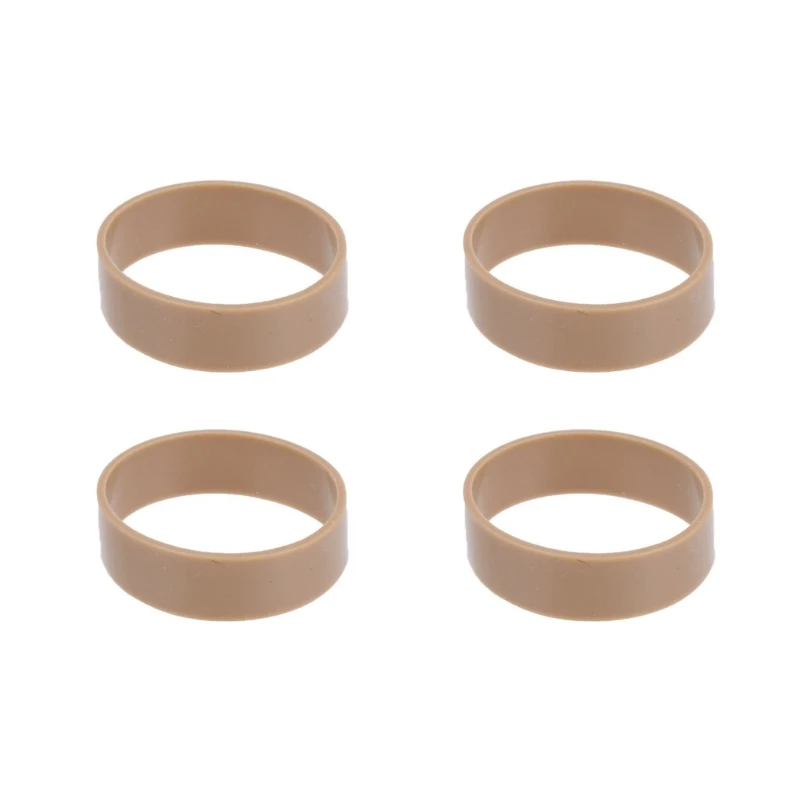4 Pieces Heavy Duty Rubber Bands, Tactic Rubber Bands, Black Elastic Thick Outdoor Bands for Hiking Survival Camping Hunting 5