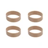 4 Pieces Heavy Duty Rubber Bands, Tactic Rubber Bands, Black Elastic Thick Outdoor Bands for Hiking Survival Camping Hunting 5