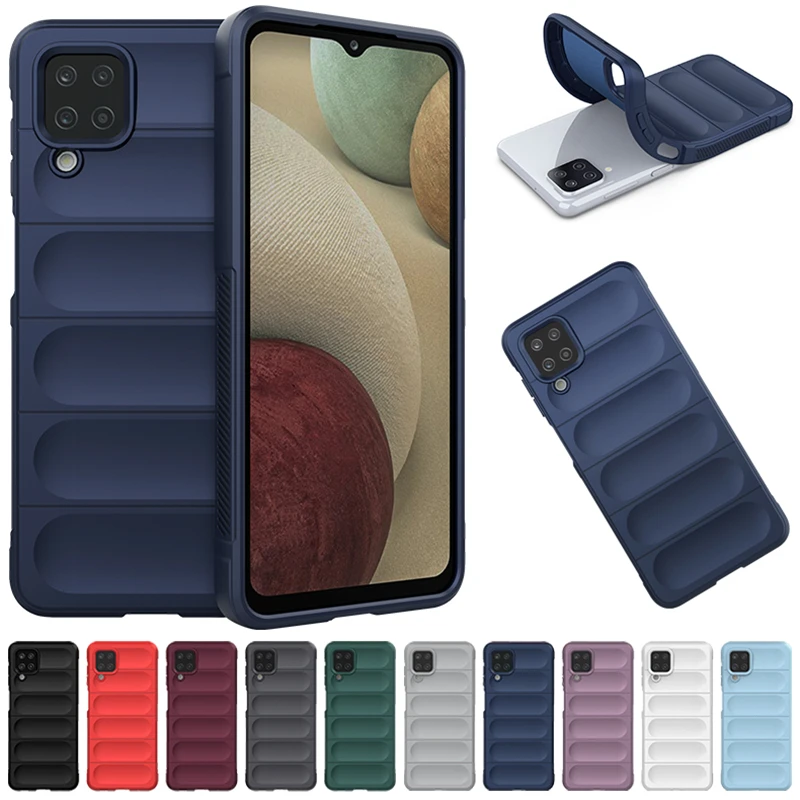 Per Samsung Galaxy A12 Custodia Robusta In Silicone Morbido Tpu Paraurti Custodia Protettiva Antiurto Per Samsung A12 A 12 A12 Cover Posteriore