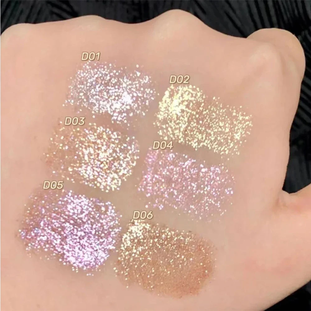 Drop-shaped Glitter Eyeshadow Eyeliner Pencil Makeup Waterproof Lasting Shimmer Bright Peach Pink Highlighter Lying Silkworm Pen