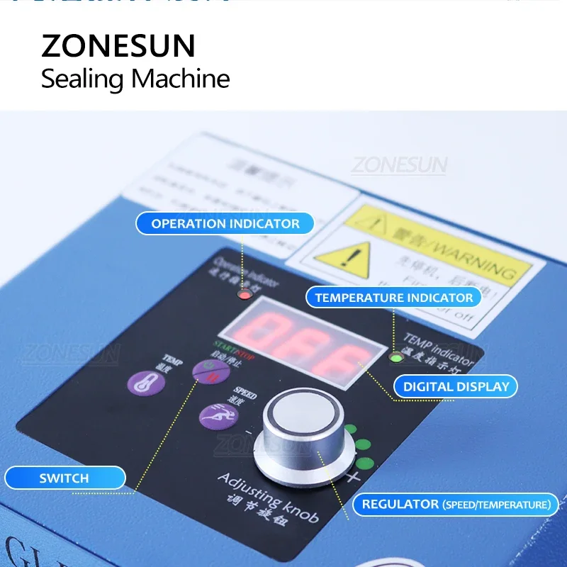 Bag sealer Portable bag sealer roller Sealing machine Aluminum foil composite plastic film PE coated paper Food packaging ZS-GLF1