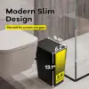 Bathroom Trash Can-10L Small Garbage Can with Press Top Lid for Toilet,Bedroom,Living Room – Plastic Wastebasket with Pop-up Lid 2