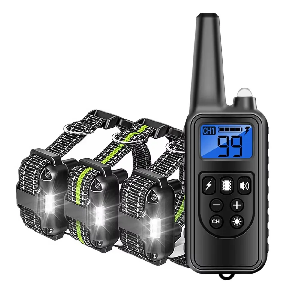 Nylon Rope Remote Control Electronic Shock Training Collar Anti Bark Collar