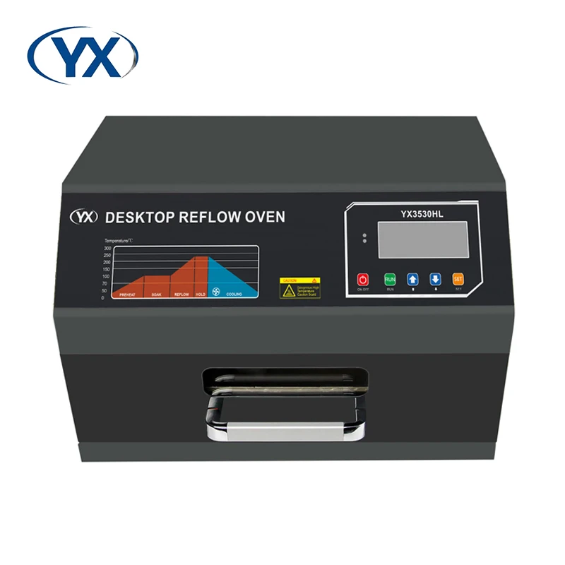 

YX3530 Benchtop Reflow Soldering Oven 2400W Lead Free Hot Wind High Precision Internal Heating For PCB Solder