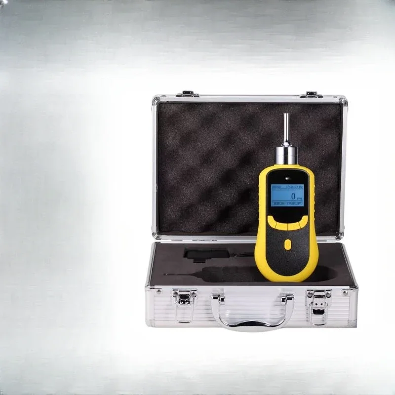 

Ozone detector portable pumping O3 gas quality ammonia oxygen carbon dioxide harmful concentration tester.