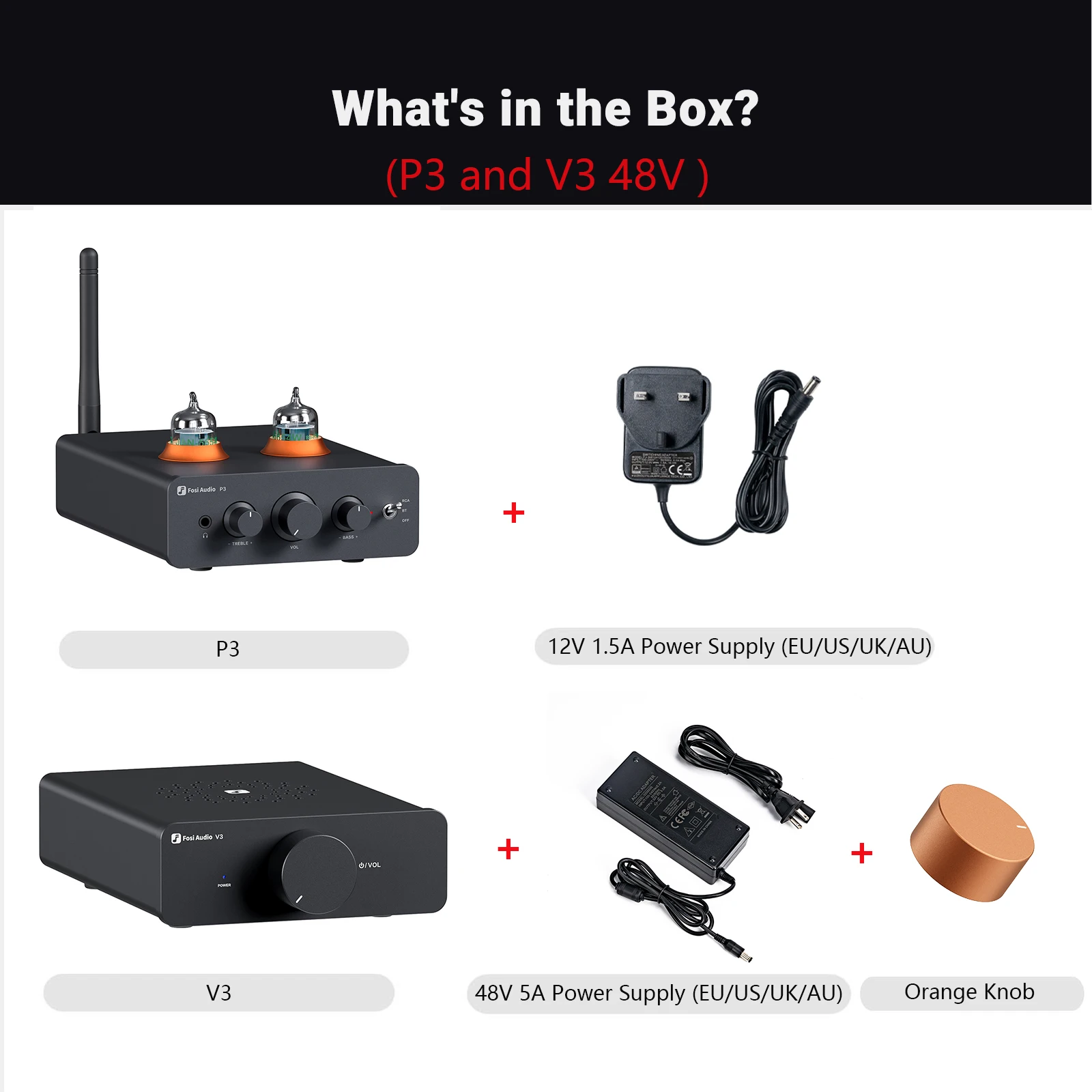 Fosi Audio V3ステレオパワーアンプ 300W×2 TPA3255 クラスDミニアンプ