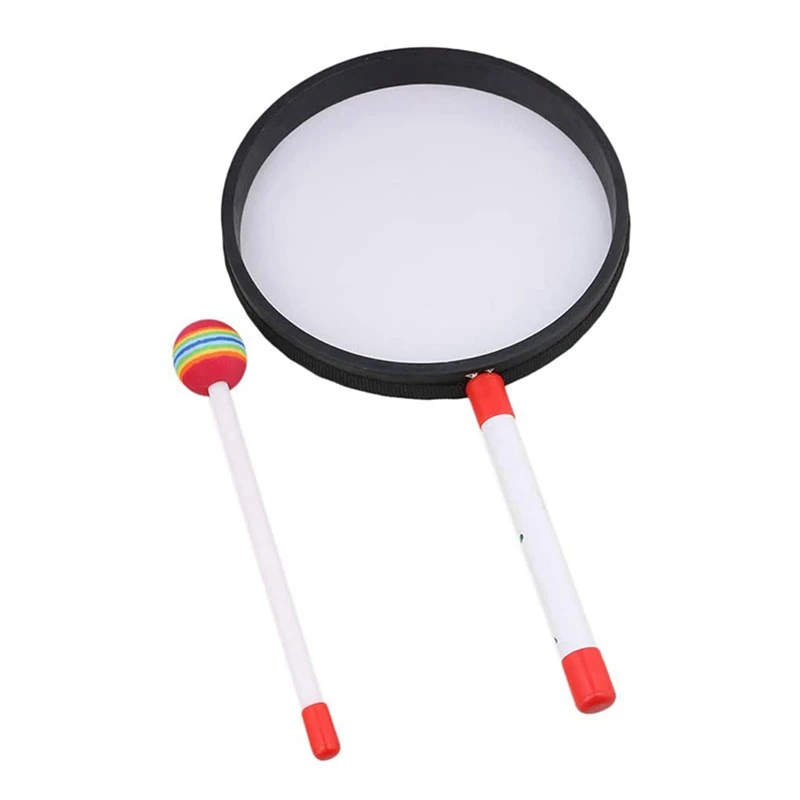 

15Pack 8Inch Lollipop Drum With Mallet Rainbow Color Music Rhythm Instruments Kids Baby Children Playing Toy