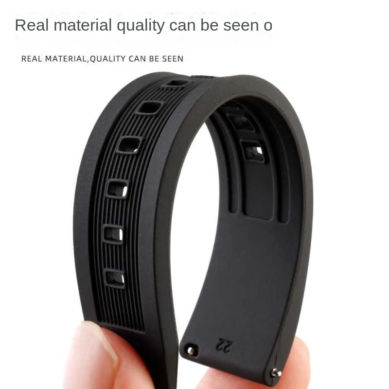 Deluxe Quick Release Silicone Watch Band - Premium Rubber Men's Strap