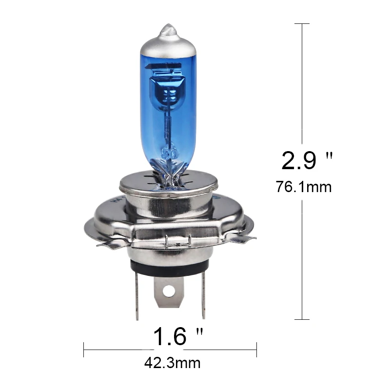 2개입 H4 램프 12V 할로겐 전구 55W 100W 50W 60W 자동차 헤드라이트 전구 H4 라이트 전구 자동차 헤드라이트용 6000K 4300K P43T 안개등