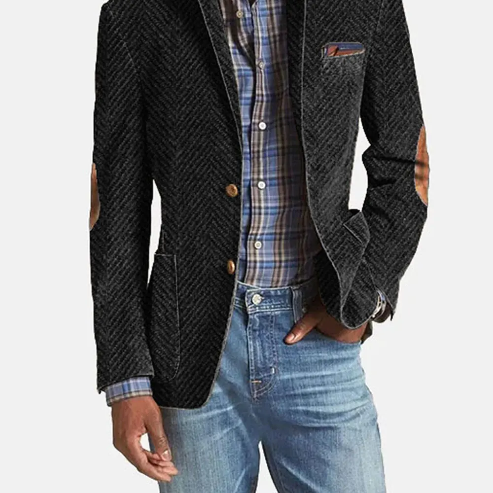 2024 Fashion Men's Blazer Embroidery Mesh Patchwork Lapel Long Sleeve  Patchwork Notch Lapel Single Breasted Pockets Blazer