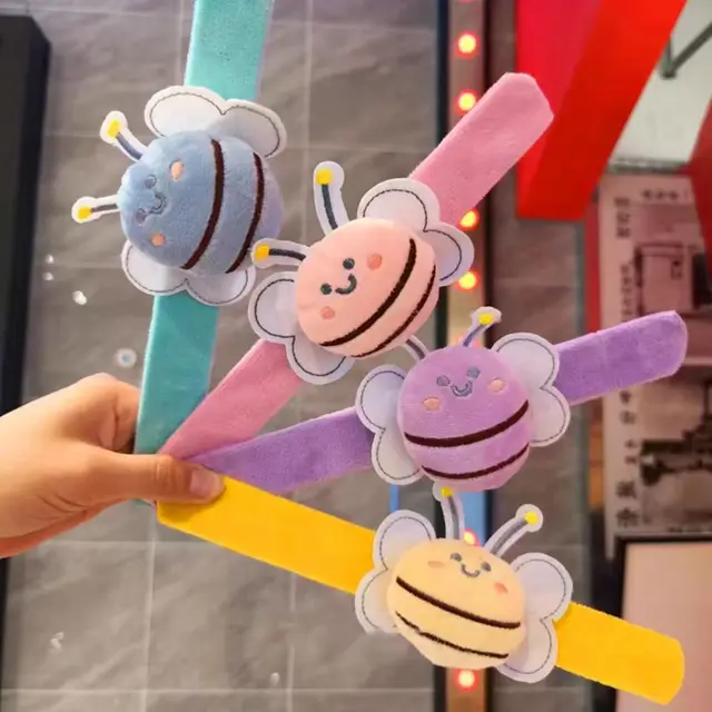 Biene Slap Armband Plüsch