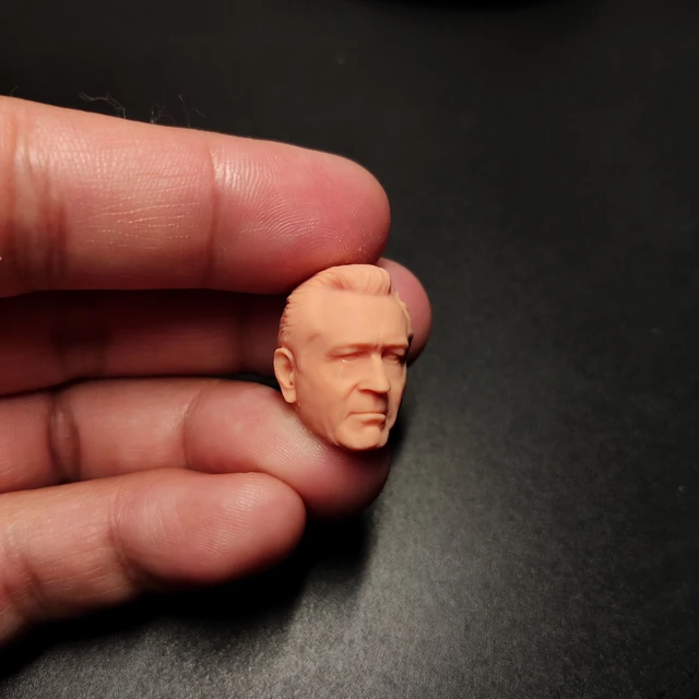 UNPAINTED 1/18 Head From CATALOG 