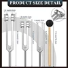 Tuning Forks Set-128 Hz, 256 Hz, 512 Hz,Tuning Forks Perfect For Healing,Chakra,Sound Therapy,Keep Body, Mind And Spirit 3