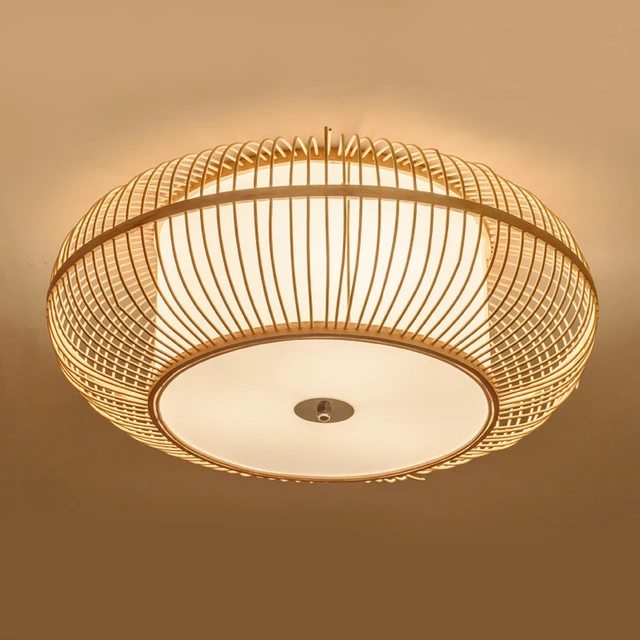 Rotan Plafond Verlichting Hanger Schaduw Restaurant Plafond Lamp