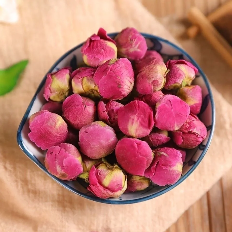 thumbnail image 1 of Capullos de rosa secos naturales de 50 g/100 g, flores de jazmín orgánicas, fruta, decoración de cocina, decoración de fiesta de boda, aire refrescante, 1 of 5