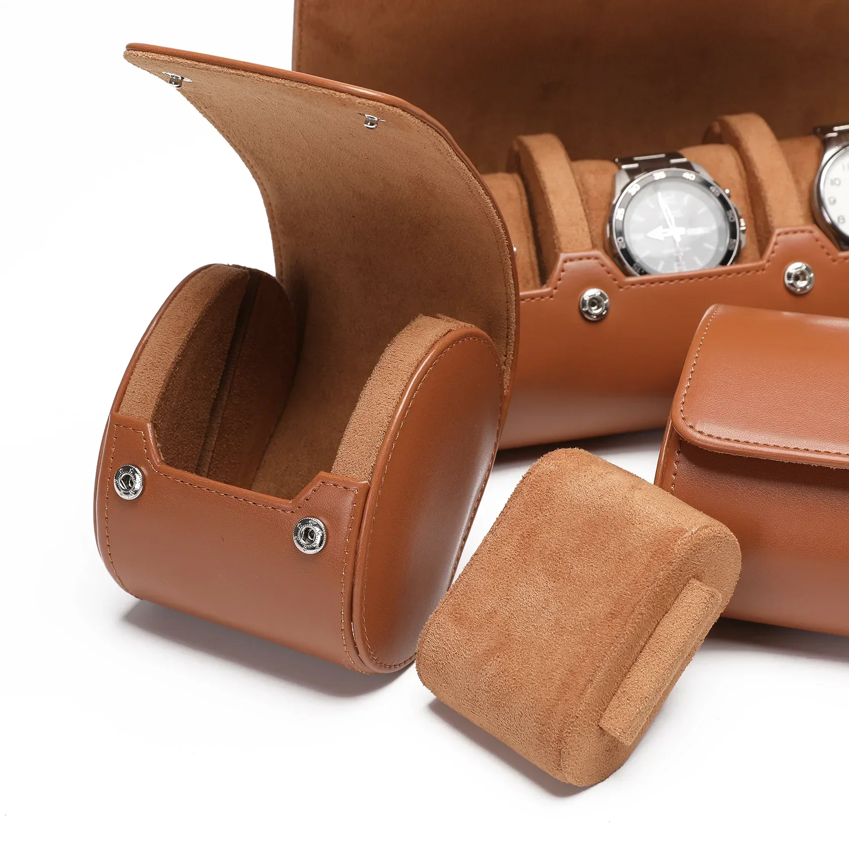 Watch Storage Box Watch Storage Bag Watch Storage Pouch 1/2/3 Slots Sliding Watch Pillow Card Insert Travel Storage