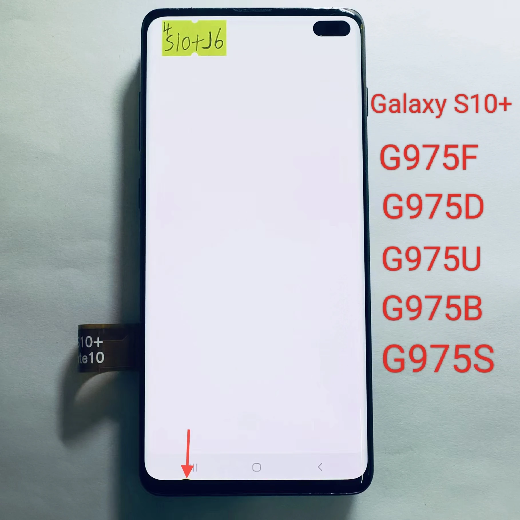 

100% original Galaxy S10+AMOLED suitable for SM-G975F G975D G975U/S black dot defect screen assembly, all with frame