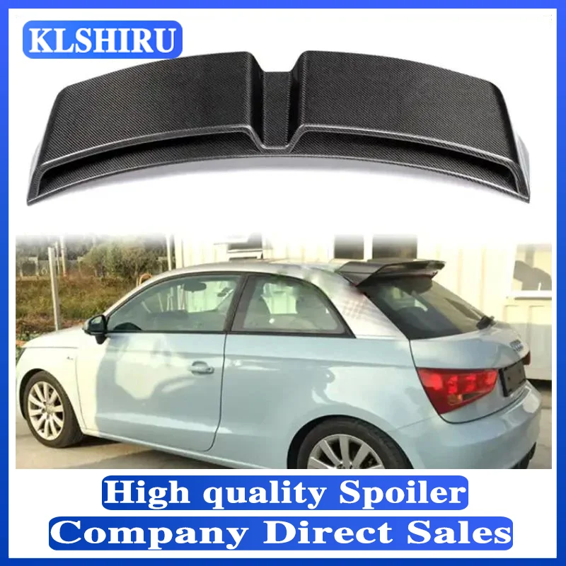 

YKSRDNF Rear Roof Spoiler Wing for Audi A1 R18 2010-2014 High Quality Carbon Fiber Trunk Lip Wing Spoiler