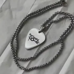 Stylish My Chemical Romance Stainless Steel Pendant Necklace - Fashionable Geometric Jewelry Gift (N1186 - chain)