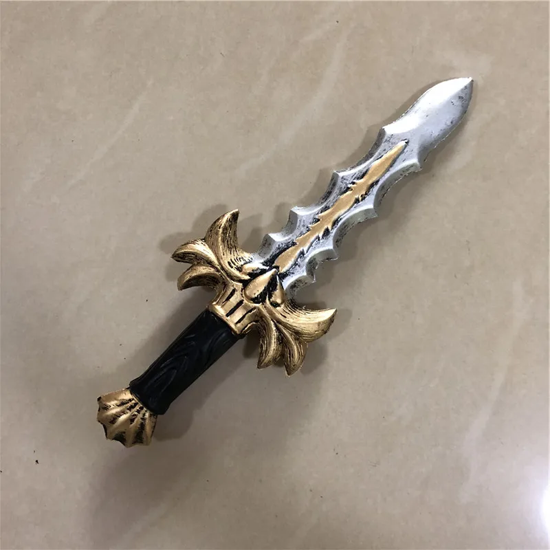 Dagger Leaves Rune Sword Prop - Cosplay Weapon for Kids Safe PU Halloween Role Play
