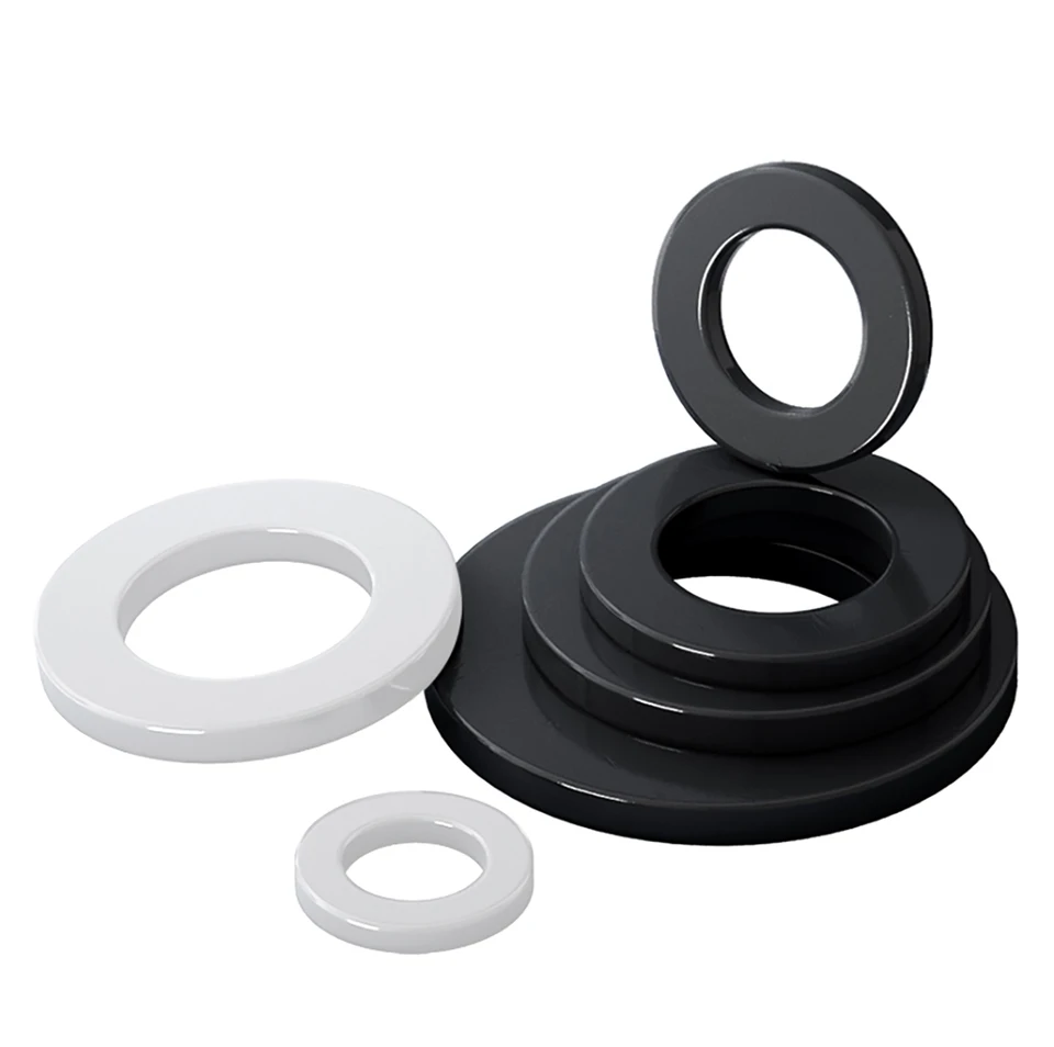 100 M3 Nylon Spacer Washers - 6mm OD, 1mm Thick - Plastic Hardware Kit For DIY Projects