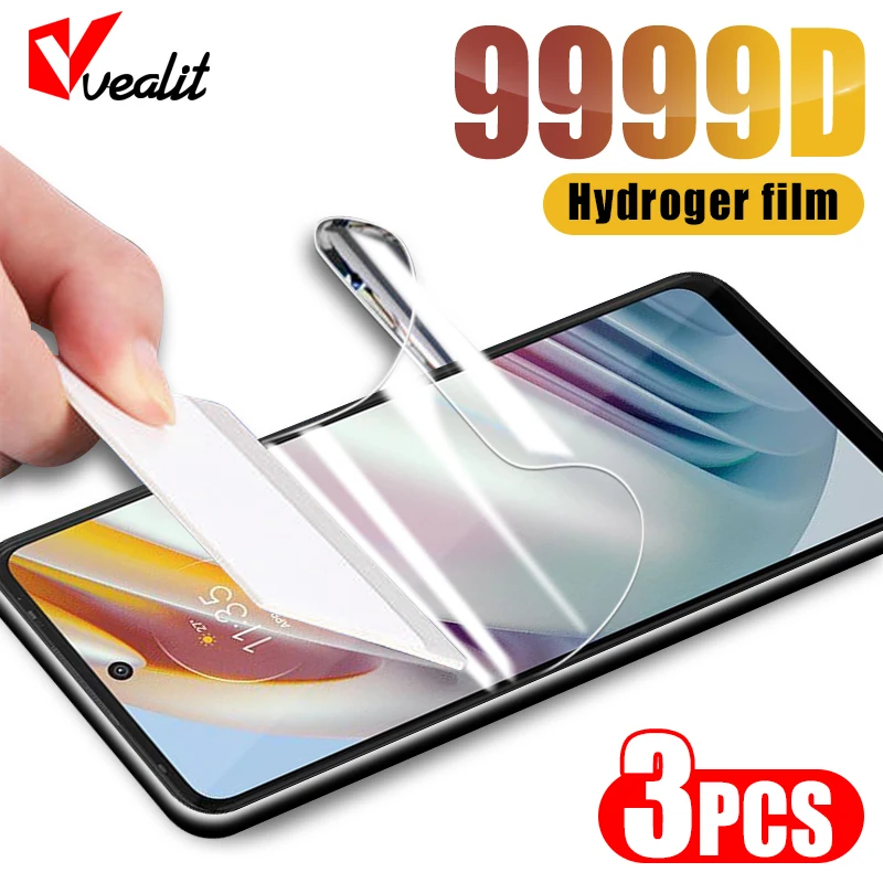

9999D Screen Protector on for Motorola G60 G100 G200 G71 G51 G41 G31 G22 G32 G42 G52 Edge 20 30 X30 Pro Protective Hydrogel Film