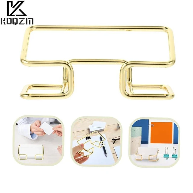 1pc Creative Metal Card Holders Note Office Display Desk Business  Accessories - Card Holder & Note Holder - Aliexpress