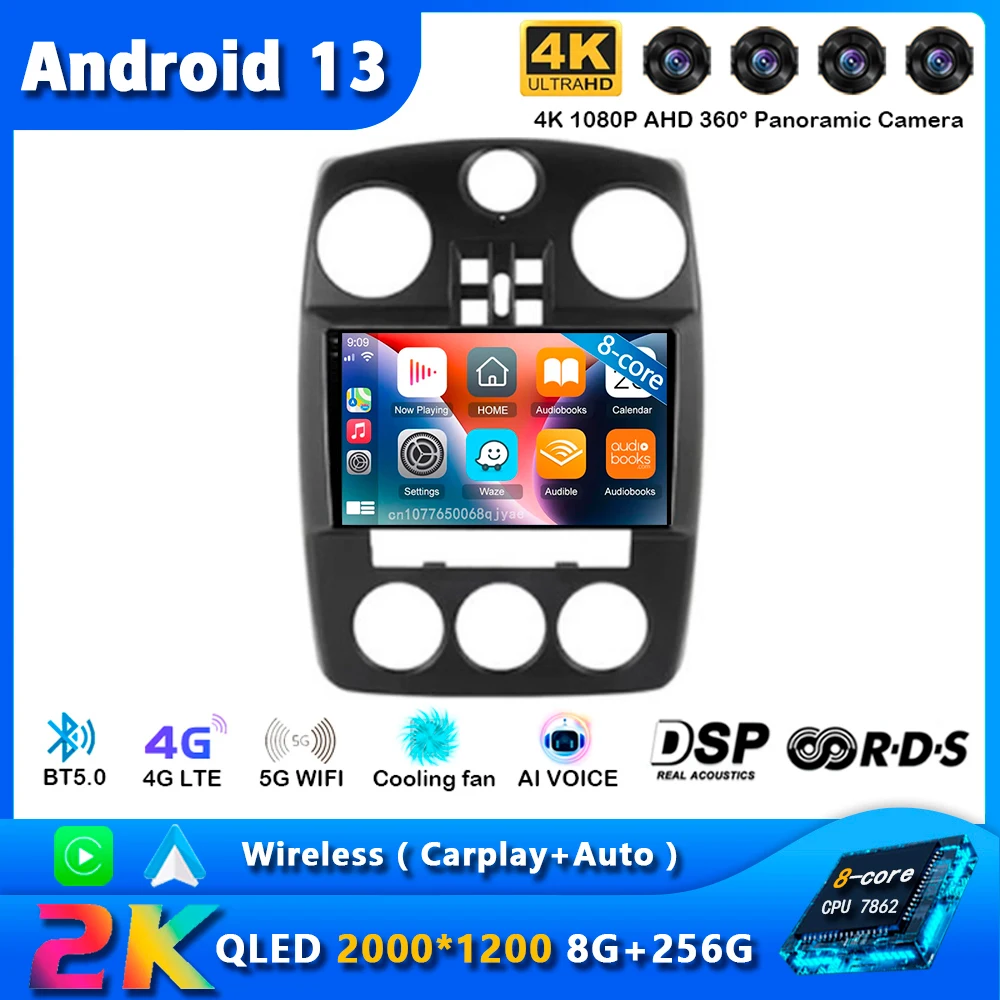 

Android 13 Car Radio For Chrysler PT Cruiser 2000 - 2010 Navigation Multimedia Player Stereo WiFi+4G DVD Video BT Auto Carplay
