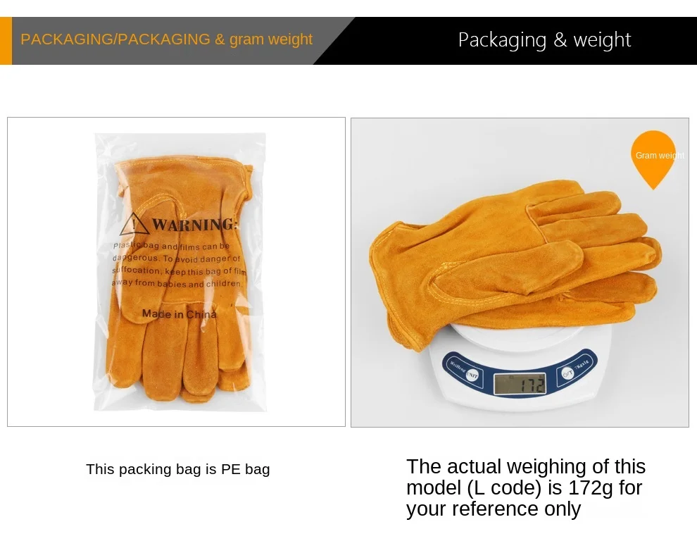 Guanti Da Lavoro In Pelle Con Protezione Spine - Uomo E Donna Per Giardinaggio E Edilizia - Foto 7