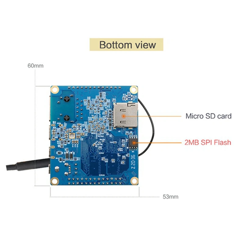 Orange Pi Zero2 Allwinner H616 1GB DDR3 RAM  , ̽ +  ̺ + Ȯ ī +  