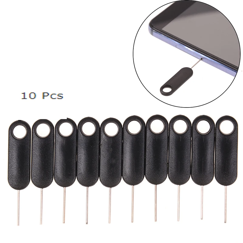 10pcs Universal Sim Card Tray Pin Ejecting Removal Needle Opener Ejector For General Mobile Phone