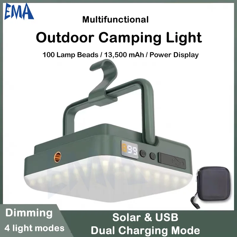  Solar Camping Lamp | Led Tent Lantern | Emergency Light | Camping Lights | Camping Tents 