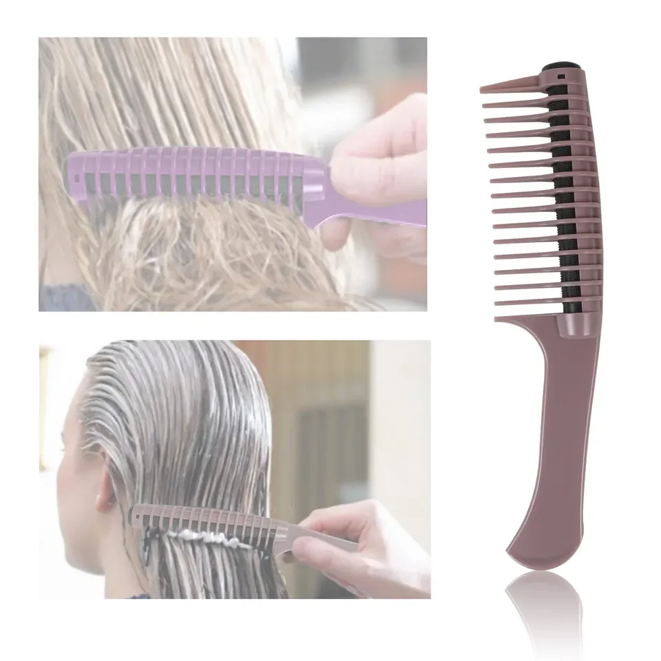 The New Hair Brush Tool Anti-hair Loss Roller Comb Hair Curling Brush Comb Hairbrush Hairdressing Comb Pro Salon Barber Styling 4