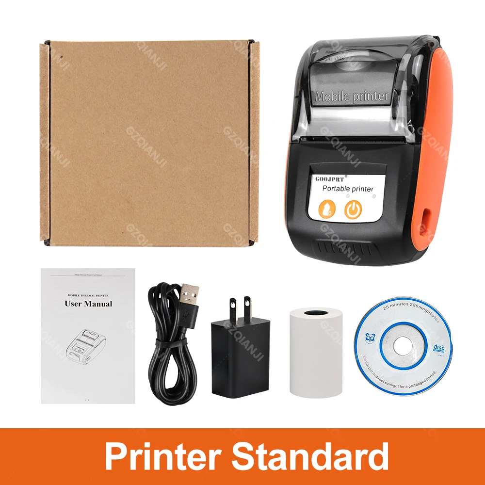 طابعة بلوتوث GOOJPRT مللي متر طابعة حرارية صغيرة م...