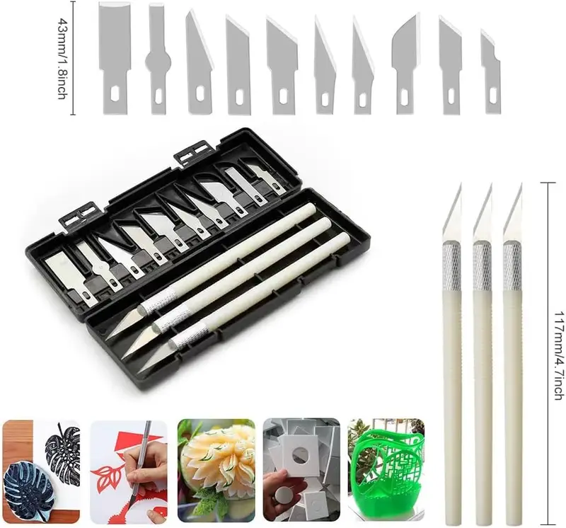 3D Printer Tools Kit, 53pcs 3D Printer Accessories for All FDM/SLA Printers Includes Nozzle Cleaning Tools, Removal Scrapers, - Image 6