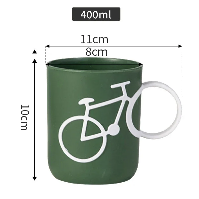 Bicycle Styling Toothbrush Cup Bathroom Supplies Safety PP Cup Toothbrush Holder Gargle Cup Bathroom Decoration Accessories images - 6