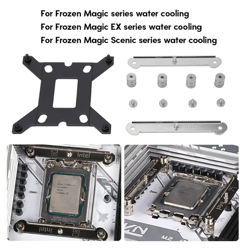 

Enhanced CPU Buckle Water-Cooled/Air-Cooled Platform CPU Cooler Holder Bracket for LGA17XX AIO/SS2/AXP90 X HXBE