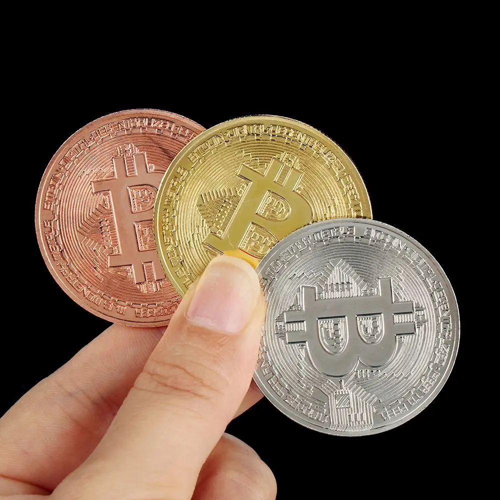 Description Picture 4 of itemHome Non-currency Coins Vergulde Collectible Bitcoin Coin Collectible Art Gift Gold/Sliver/Copper Bitcoin Coin Decoration Crafts